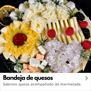 alt="tabla de quesos variados ideal para banquetes, cumpleaños, bodas o comuniones Alimentación Maria".